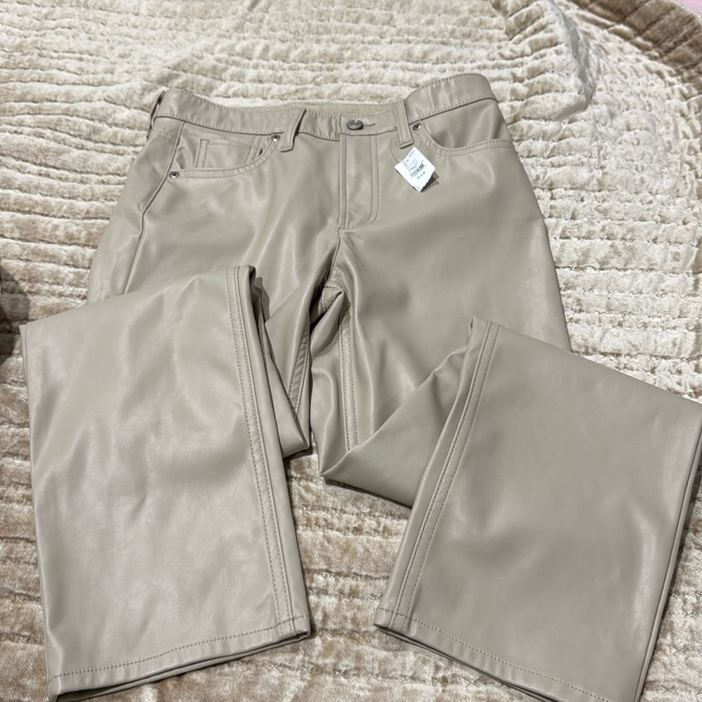 Gap pleather pants. Missed the cut off to return brand new form size up